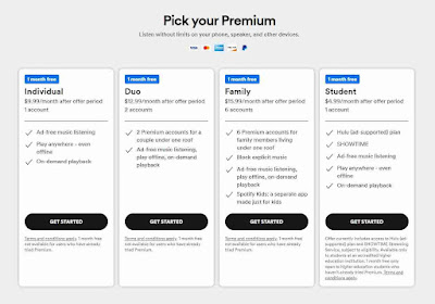 spotify plans prices